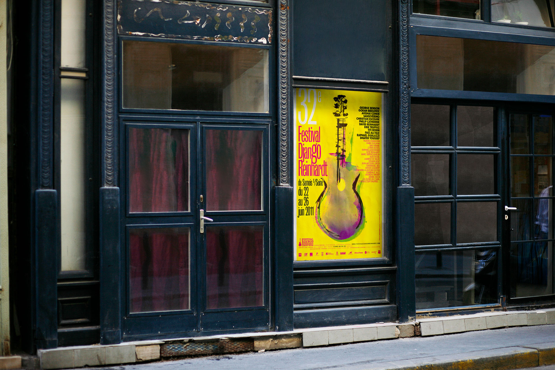 Affiche Festival Django Reinhardt 2011 streetview