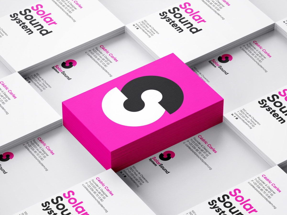 Brand design Solar Sound System christophe andrusin pommecpommev