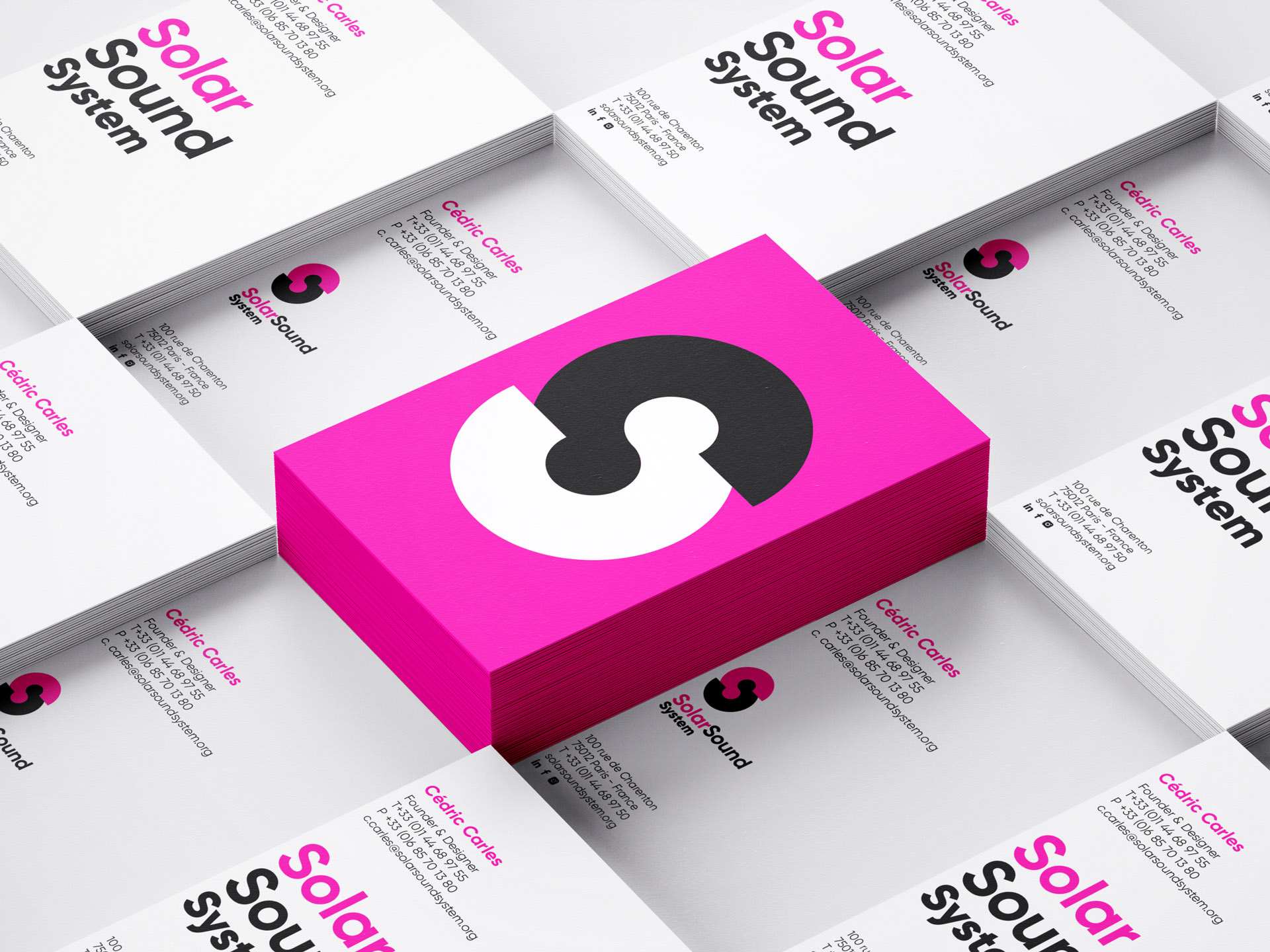 Brand design Solar Sound System christophe andrusin pommecpommev