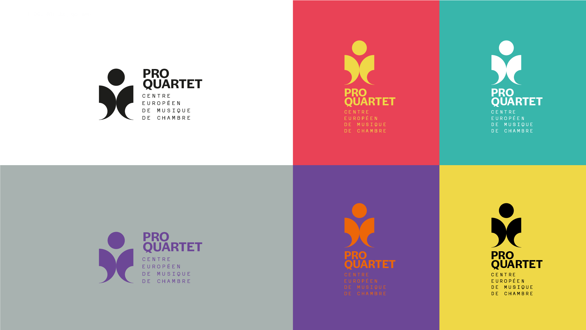 Proquartet - Centre Européen de Musique de Chambre - conception / création, design graphique, direction artistique, Brand design, affiche, programme, édition © Christophe Andrusin @ pommecpommev