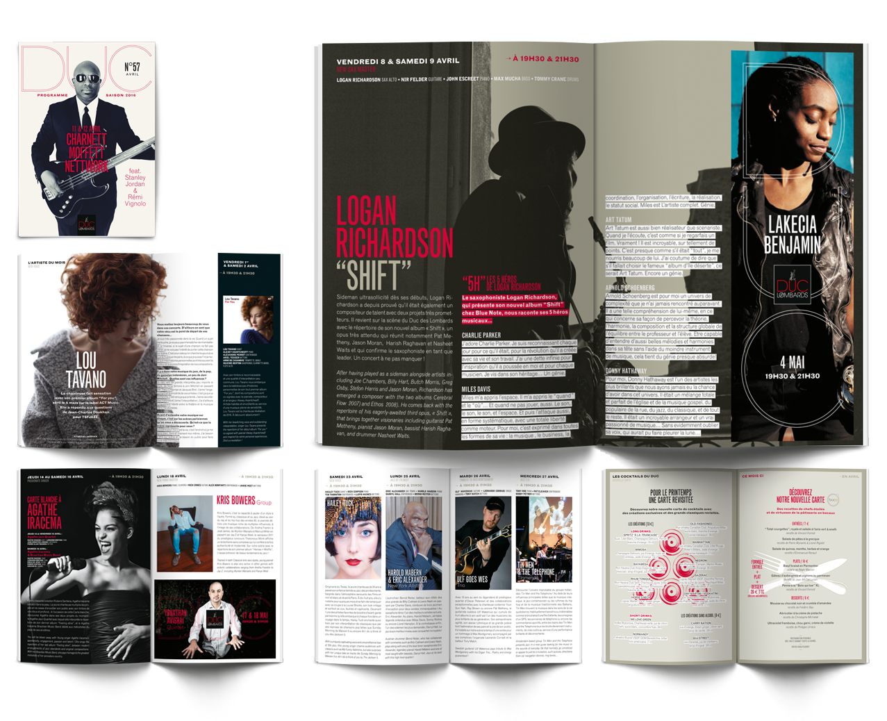 Duc des Lombards - direction artisitique, graphisme, conception / création graphique - affichage, édition, magazine, digital © Christophe Andrusin @ pommecpommev 