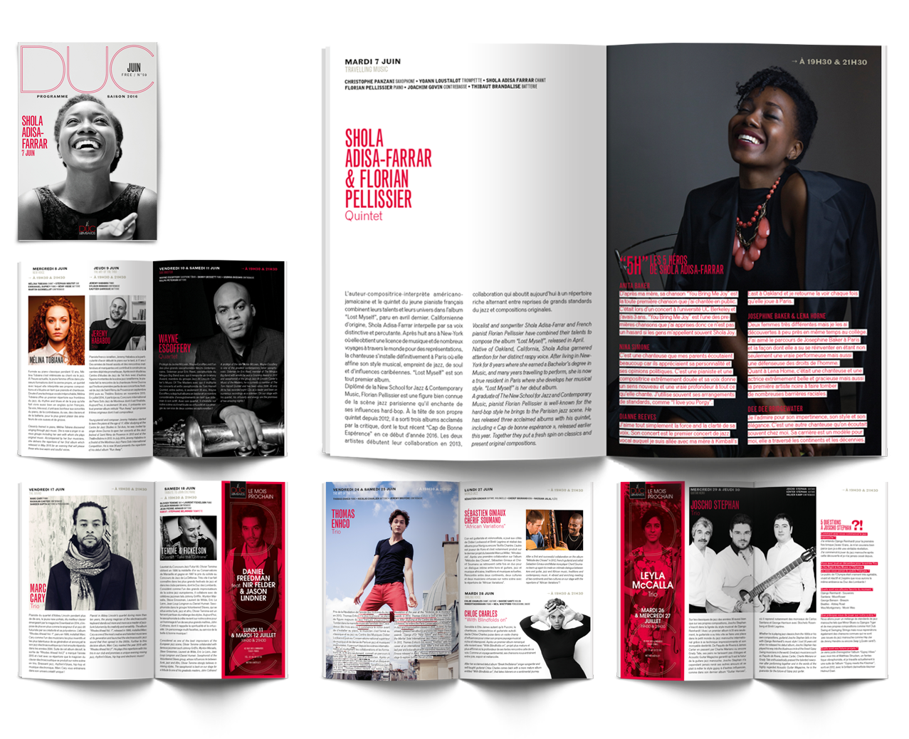 Duc des Lombards - direction artisitique, graphisme, conception / création graphique - affichage, édition, magazine, digital © Christophe Andrusin @ pommecpommev 