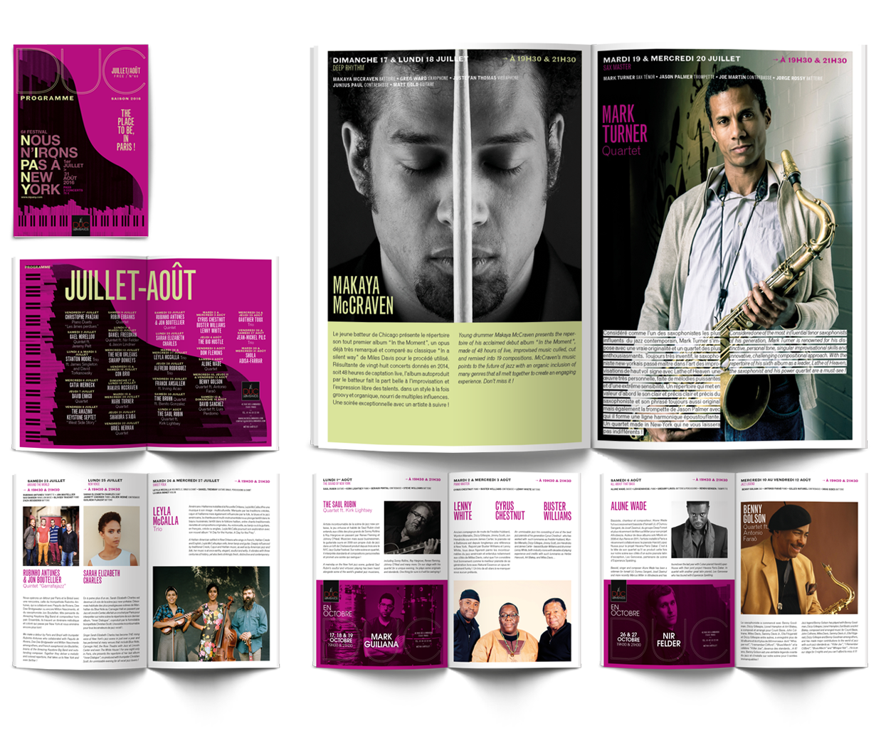 Duc des Lombards - direction artisitique, graphisme, conception / création graphique - affichage, édition, magazine, digital © Christophe Andrusin @ pommecpommev 