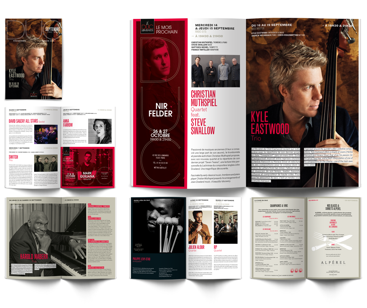 Duc des Lombards - direction artisitique, graphisme, conception / création graphique - affichage, édition, magazine, digital © Christophe Andrusin @ pommecpommev