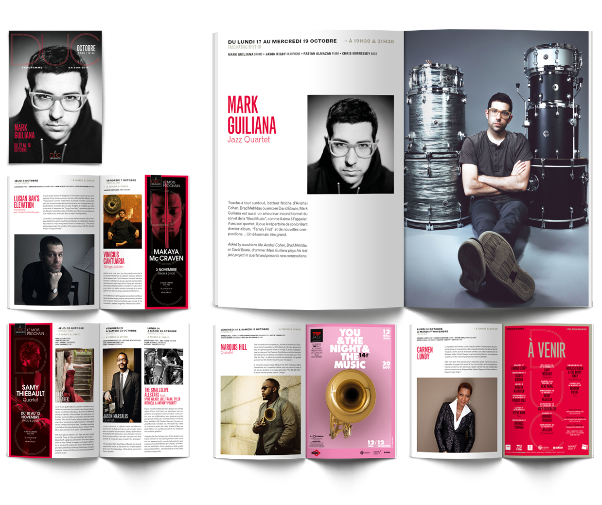 Duc des Lombards - direction artisitique, graphisme, conception / création graphique - affichage, édition, magazine, digital © Christophe Andrusin @ pommecpommev