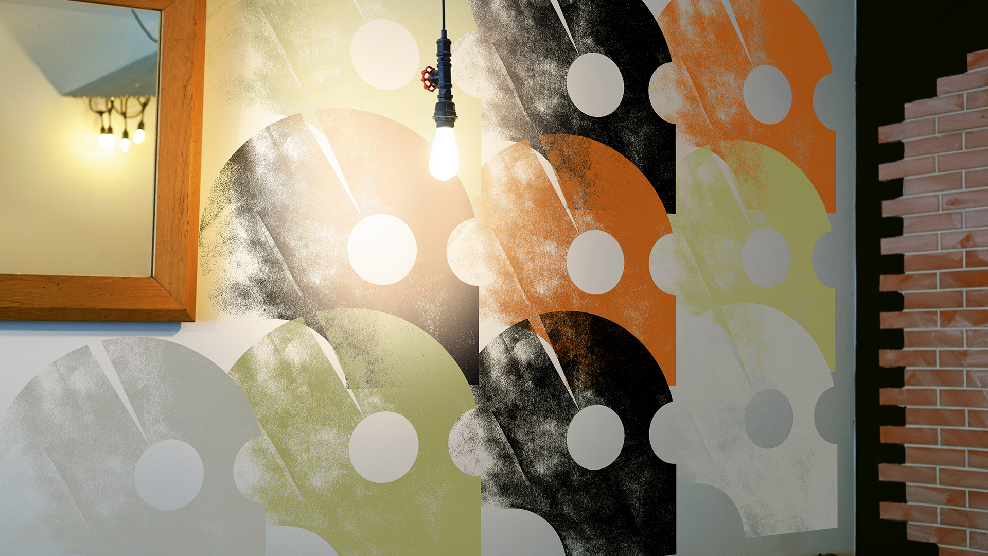 Fresque pour la FISSURE Bar musical éclectique Brand design, direction artistique, illustration, graphisme © Christophe Andrusin @ pommecopmmev