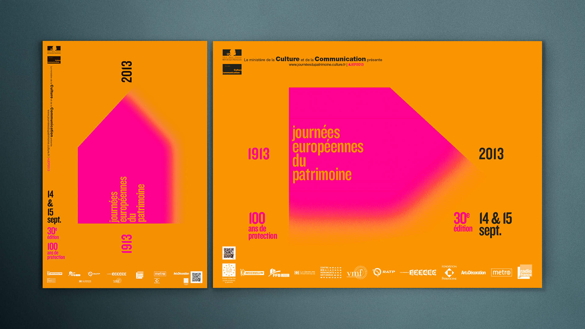 Journées Européennes du Patrimoine - affiche - conception / création graphique, illustration, design graphique, graphisme © christophe Andrusin @ pommecpommev