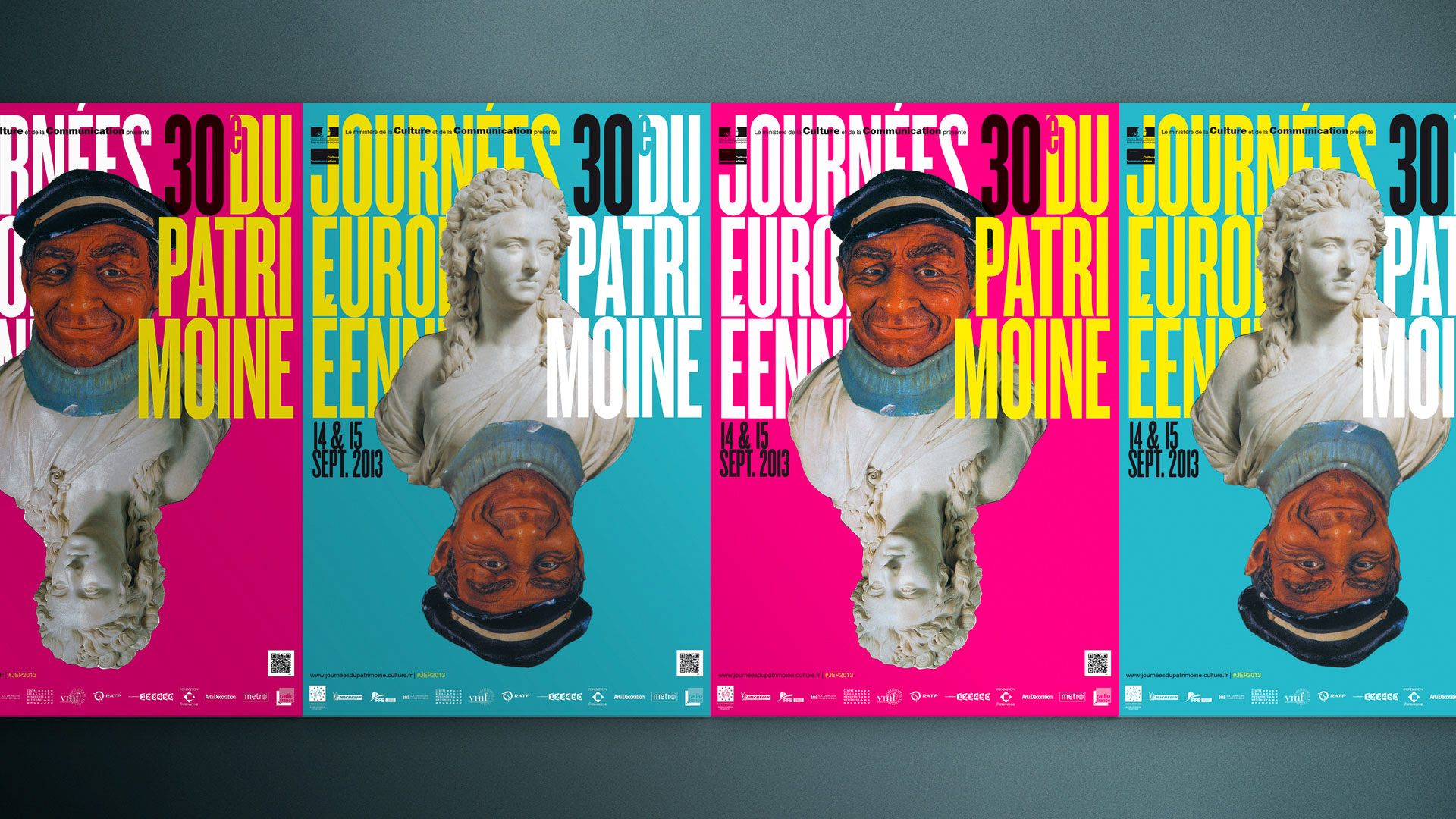 Journées Européennes du patrimoine | Affichage | direction artistique & design graphique | christophe andrusin pommecpommev