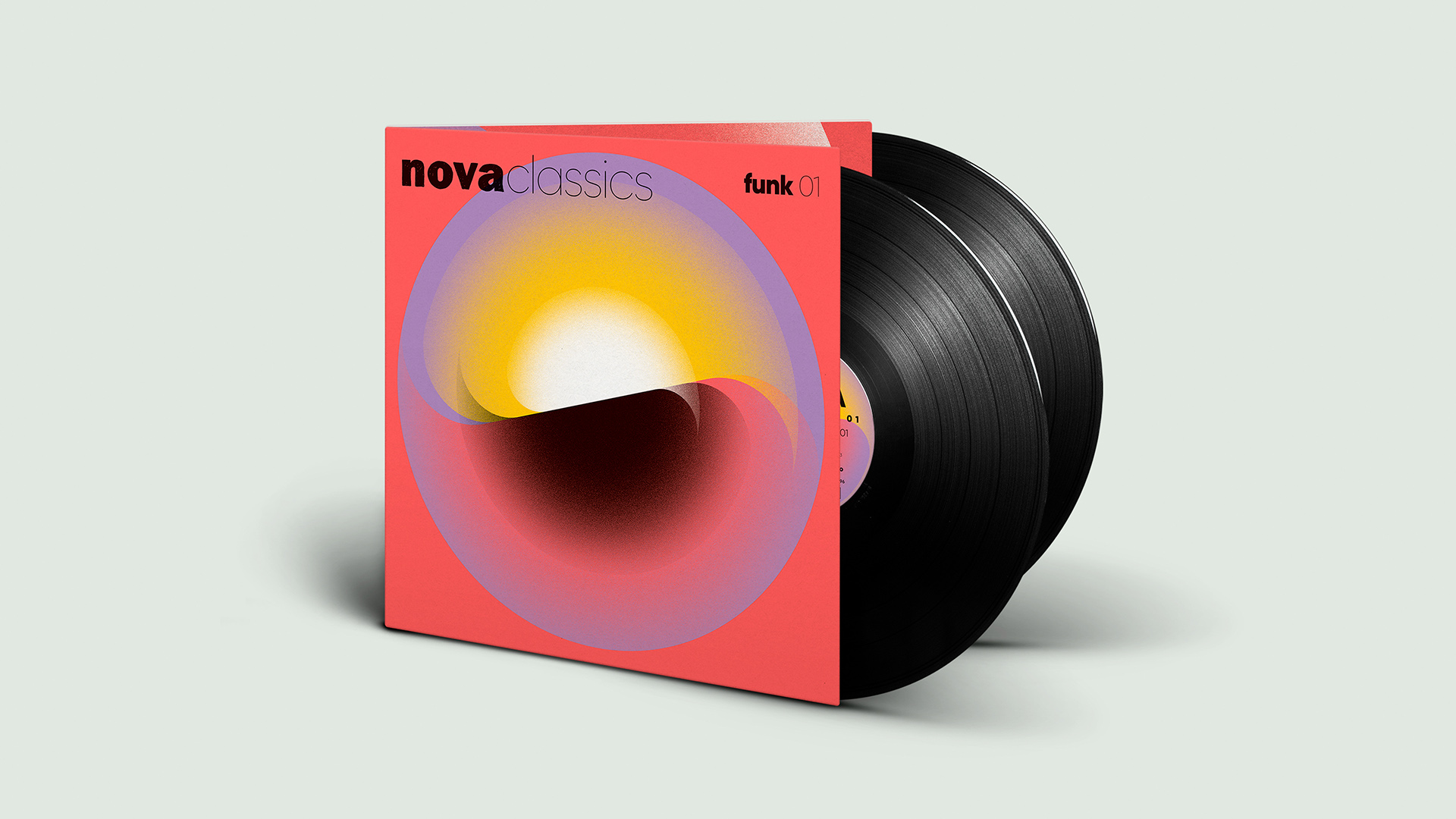Nova Classics Funk double vinyles gatefold conception & création graphique pommeC pommeV graphisme & illustration Christophe Andrusin
