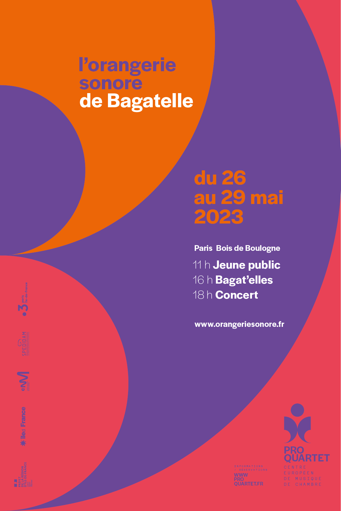 Proquartet - Centre Européen de Musique de Chambre - conception / création, design graphique, direction artistique, Brand design, affiche, programme, édition © Christophe Andrusin @ pommecpommev