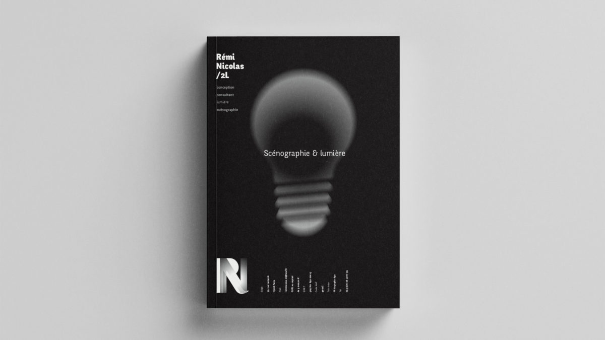 RN/2L Logotype et charte graphique papeterie direction artistique Christophe Andrusin