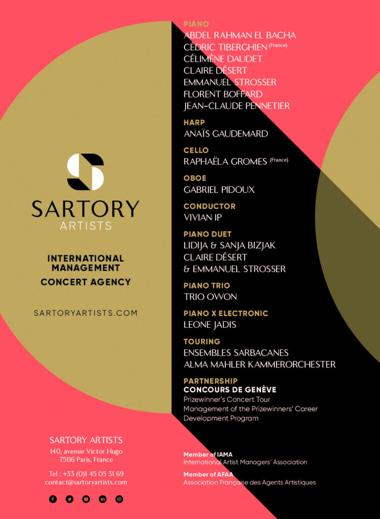 SARTORY Artists - conception / création, Brand design, graphisme © Christophe Andrusin @ pommecpommev