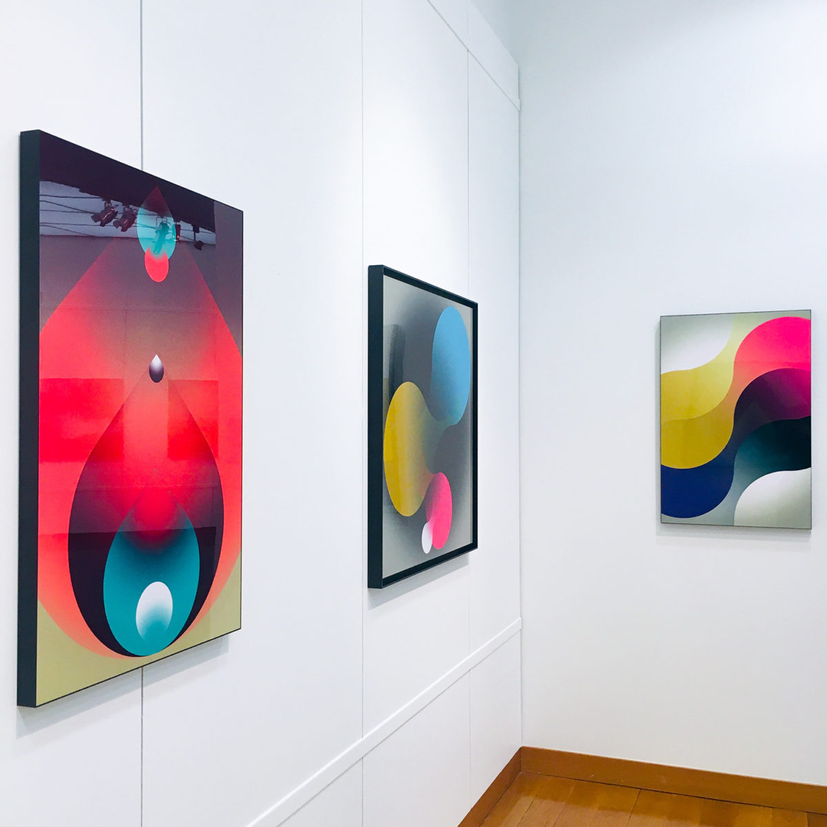 Exposition Square & Sphere à l'Espace Liberté à Charenton-le-Pont lors de l'exposition collective Champs de vision