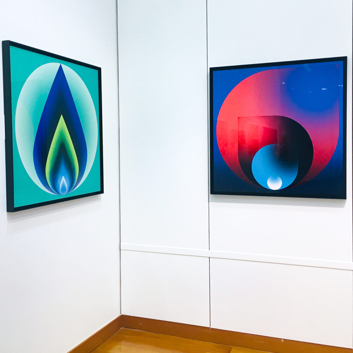 Exposition Square & Sphere à l'Espace Liberté à Charenton-le-Pont lors de l'exposition collective Champs de vision