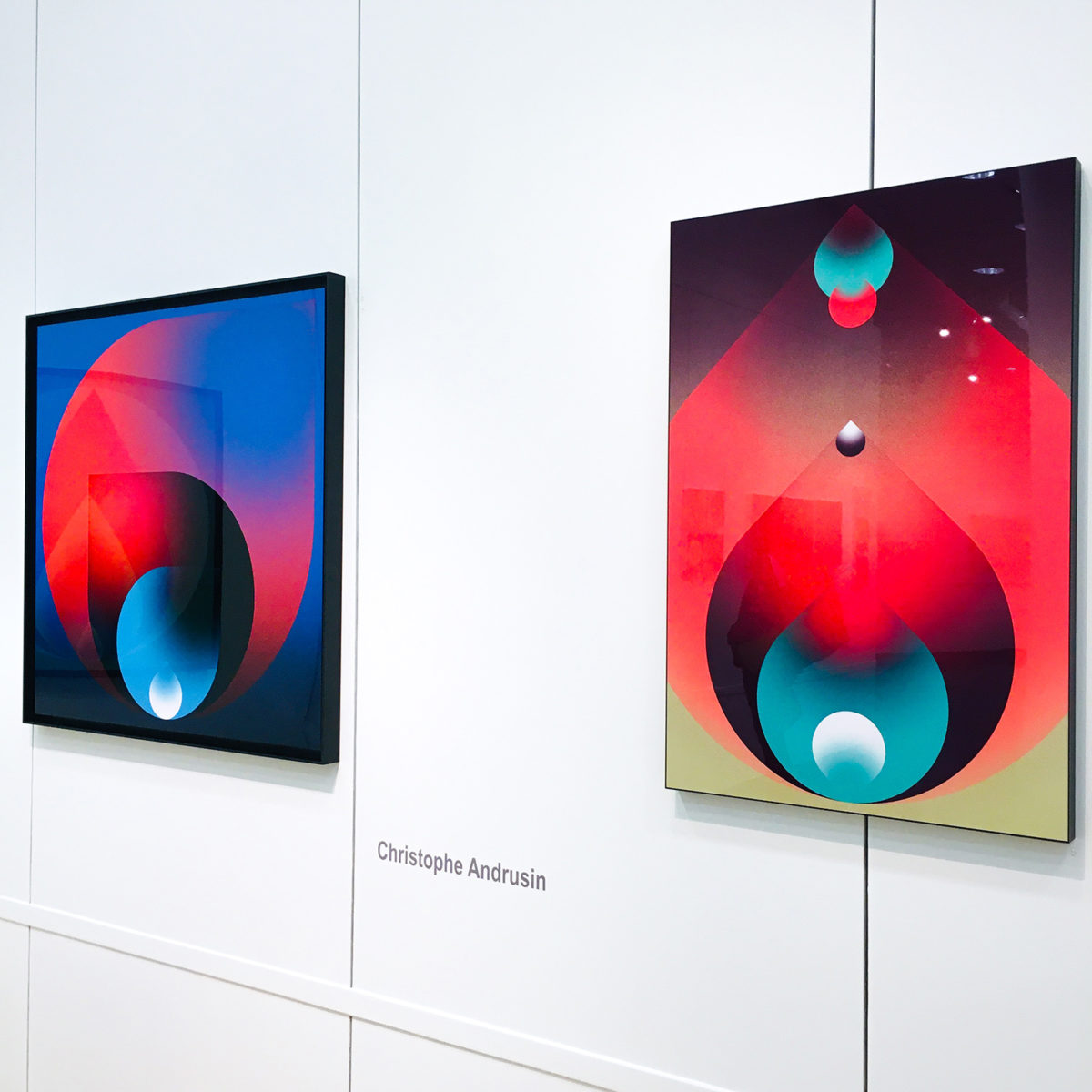 Exposition Square & Sphere à l'Espace Liberté à Charenton-le-Pont lors de l'exposition collective Champs de vision