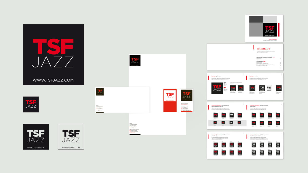 TSF JAZZ logotype et charte graphique