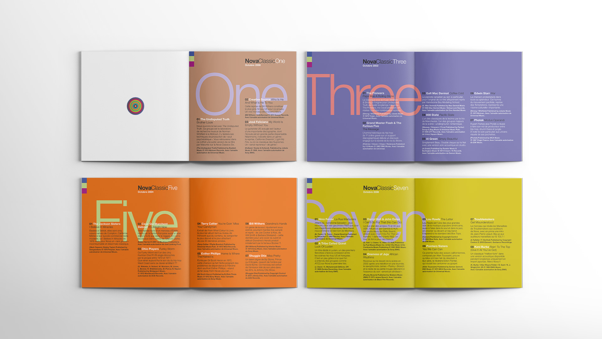 coffret Nova classics 10 ads livret 48 pages direction artistique design graphique christophe andrusin pommecpommev